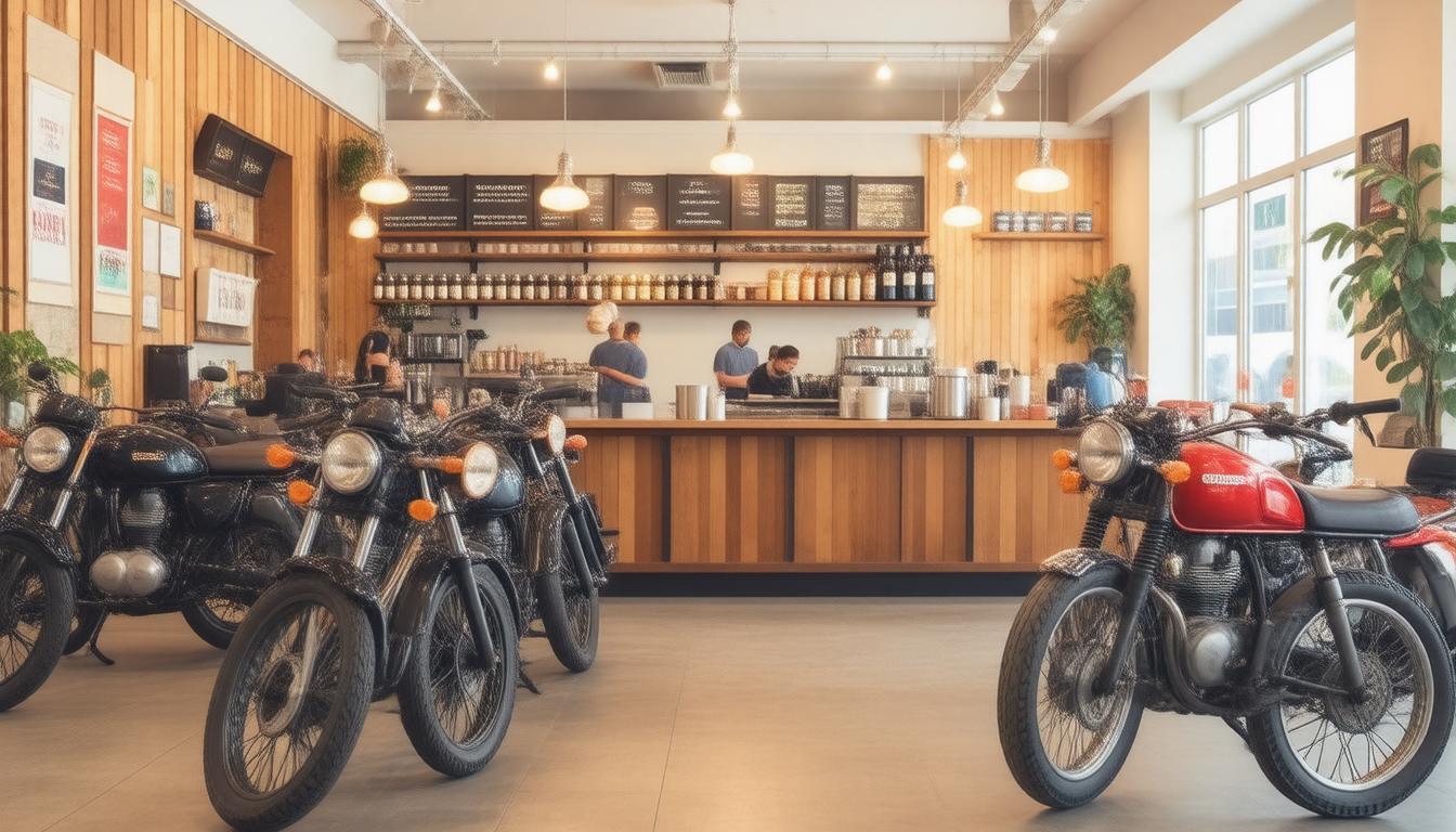 Revving Up Community Spirit: Discover Toronto's Three Horses Cafe Speed Shop – Where Vintage Motorcycles Meet Artisan Coffee!